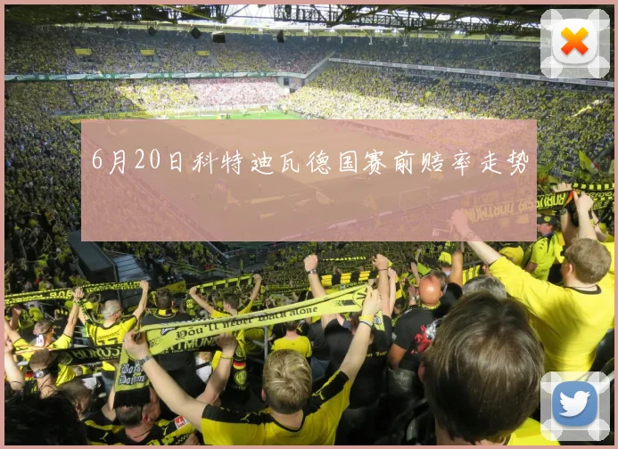 6月20日科特迪瓦德国赛前赔率走势